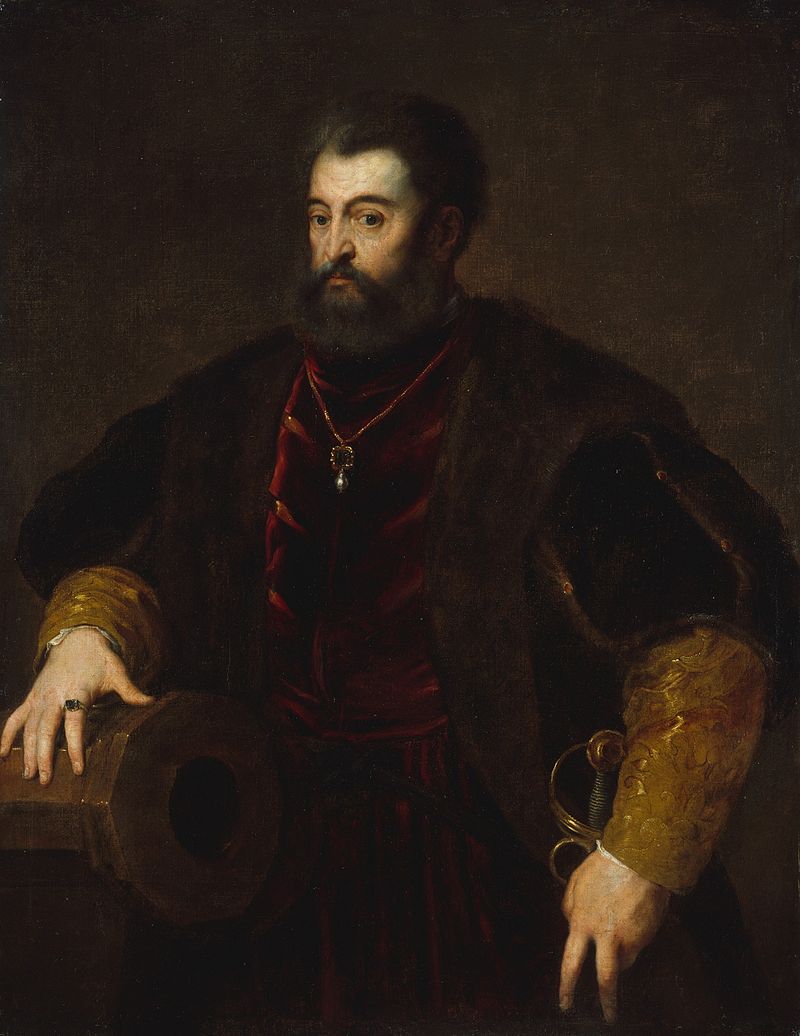 Alfonso I d'Este ritratto da Tiziano