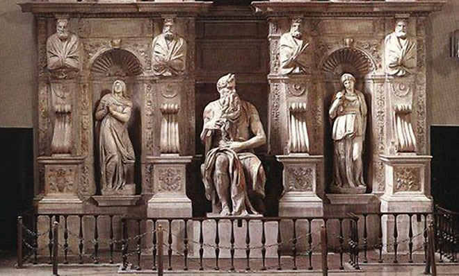 La tomba di Giulio II, opera di Michelangelo