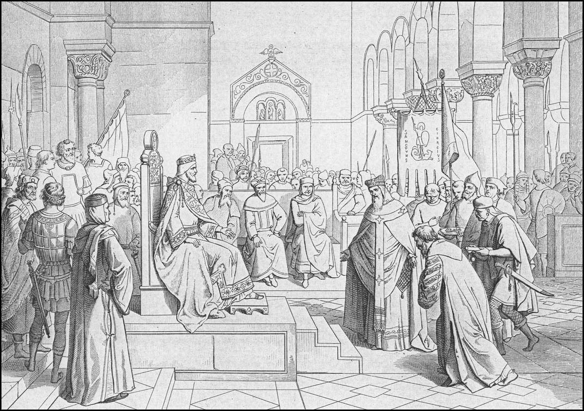 Suringa di Traù (Trogir), fratello del re croato Murcimiro, si sottomette a Pietro Orseolo