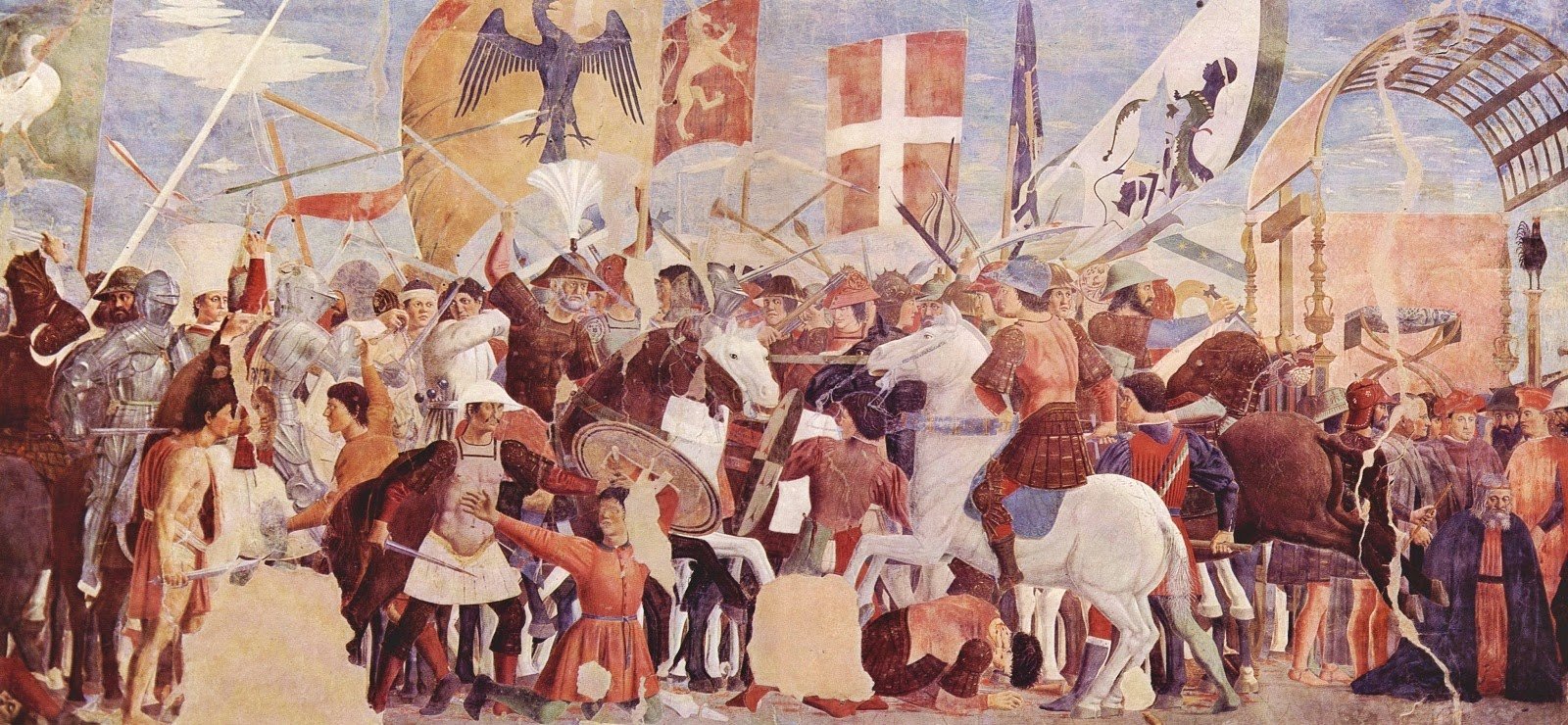 "La Battaglia di Eraclio e Cosroe" di Piero della Francesca (1458-1460 circa) Arezzo, san Francesco, coro