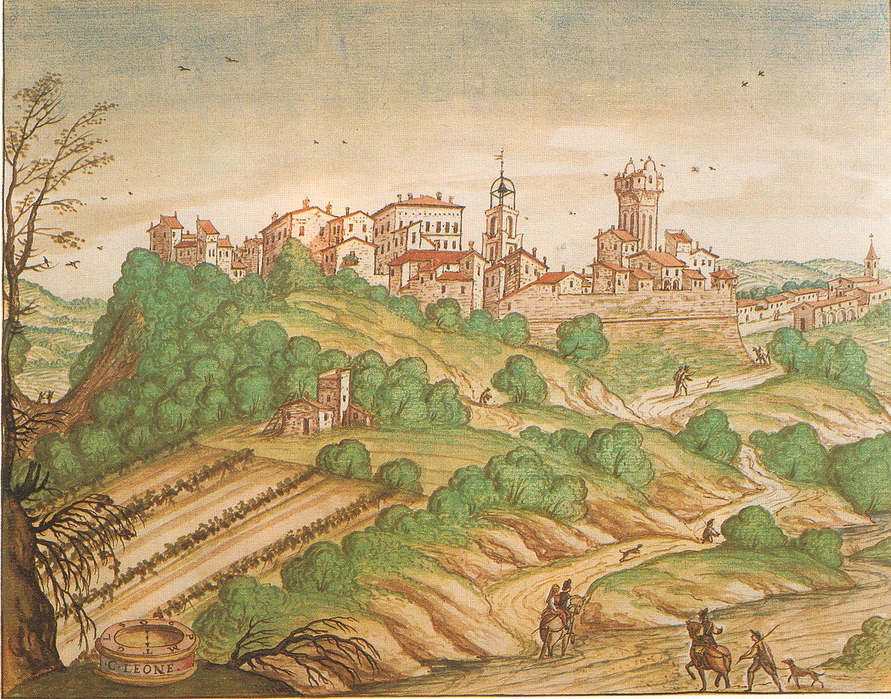 Castelleone di Suasa nella veduta di Francesco Mingucci (1626)