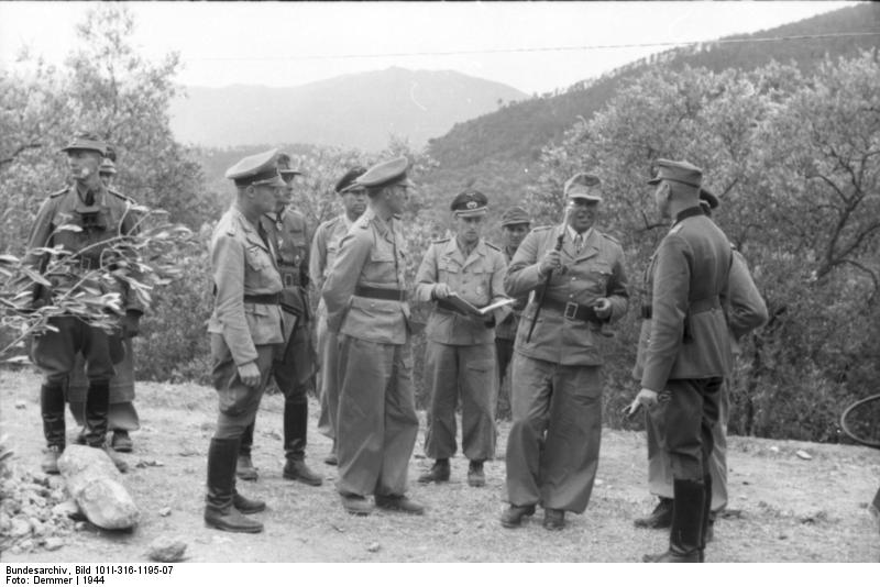Albert Kesselring con i suoi ufficiali
