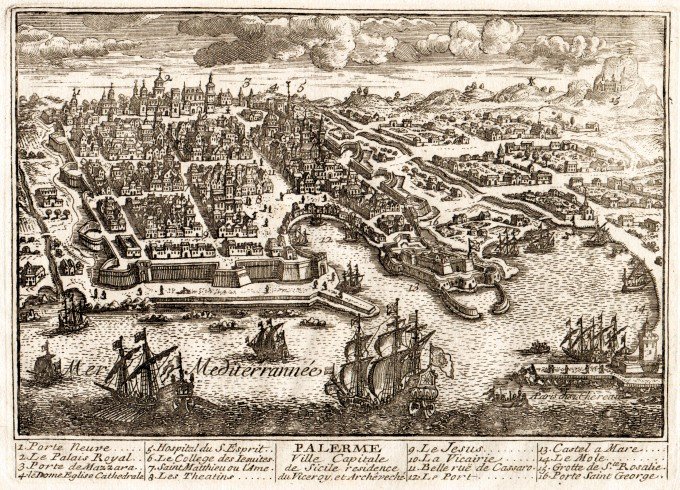 Palermo intorno al 1720