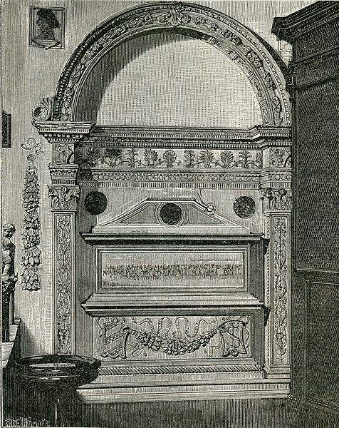 La tomba di Sigismondo (xilografia di Richard Brend'amour, 1900)
